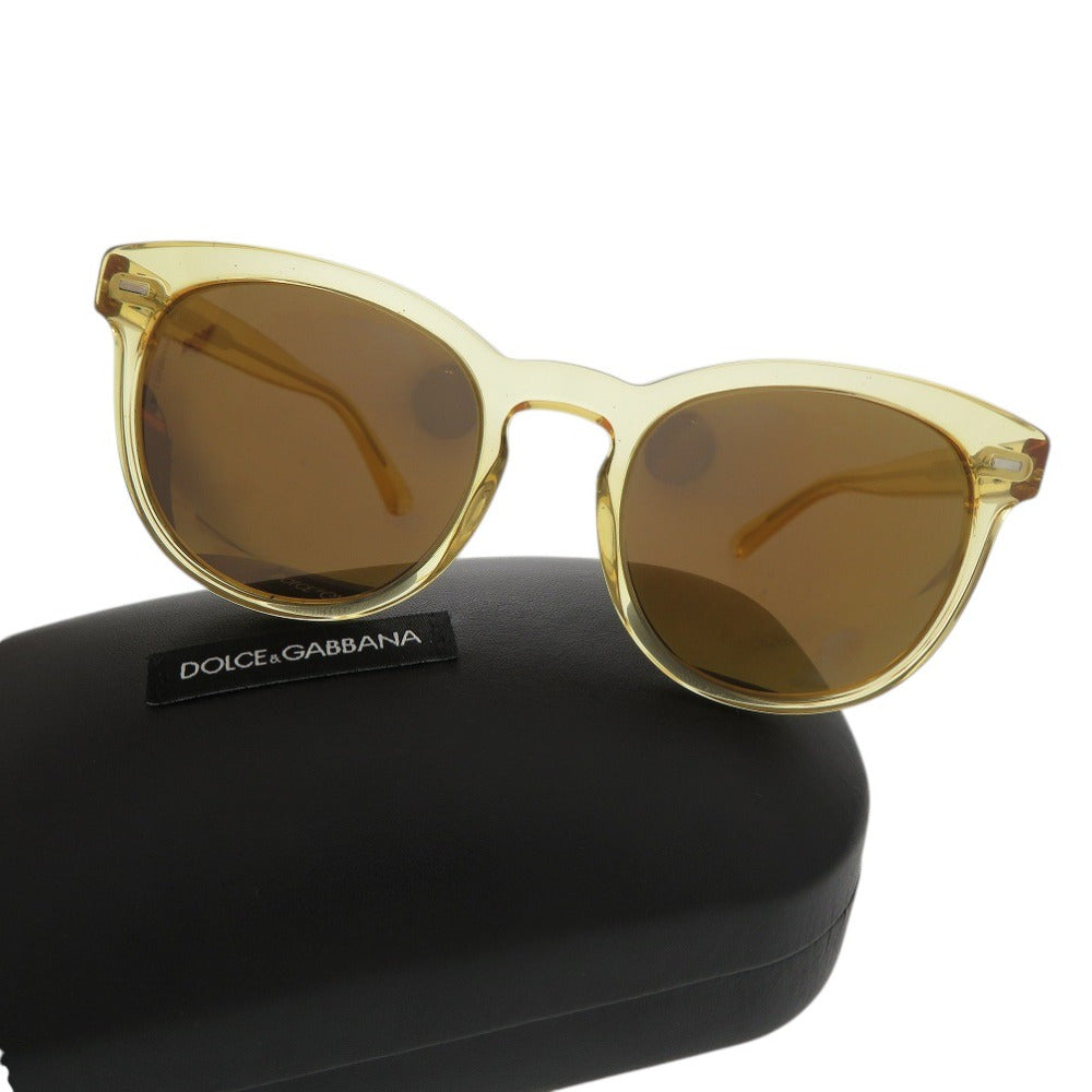 美品 ドルチェアンドガッバーナ フルフレーム サングラス DG 4254 2825/F9 プラスチック イエロー 0576【中古】DOLCE&GABBANA