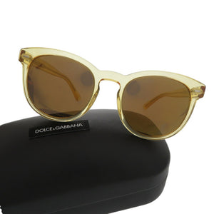 美品 ドルチェアンドガッバーナ フルフレーム サングラス DG 4254 2825/F9 プラスチック イエロー 0576【中古】DOLCE&GABBANA
