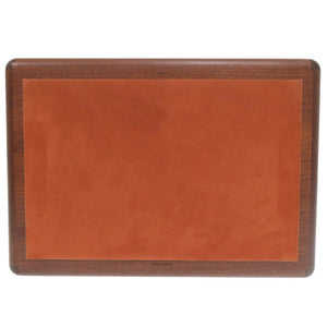 未使用 エルメス コフレ カザック メキシコ庭園のフェラン エバーカラー ヴォーエプソン マホガニーウッド ブルーデマルテ ブラウン 時計ボックス 0591【中古】HERMES