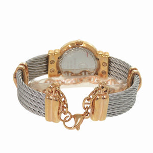 未使用 シャリオール サントロペ 028BHP.540.552 SS ホワイトシェル ピンクゴールド 白文字盤 クオーツ 腕時計 0597【中古】CHARRIOL