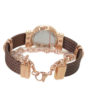 未使用 シャリオール サントロペ 028PAD4.543.566 SS パープル ピンクゴールド クオーツ 腕時計 0601【中古】CHARRIOL