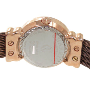 未使用 シャリオール サントロペ 028PAD4.543.566 SS パープル ピンクゴールド クオーツ 腕時計 0601【中古】CHARRIOL