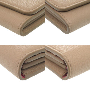 新品同様 プラダ ダイノカラー 1MH132 ヴィッテロ グレイン レザー ベージュ ピンク 長財布 0616【中古】PRADA