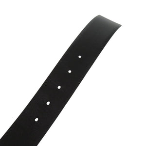 新品同様 ヴァレンティノ ガラヴァーニ ロックスタッズバックル レザー ブラック 黒 ベルト 0617【中古】Valentino Garavani