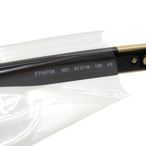 未使用品 エトロ ET667SK 001 61□16 130 #3 メタル ブラック 黒 サングラス 0623【中古】ETRO