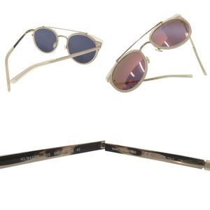 未使用品 カール ラガーフェルド ツーブリッジ サングラス KL944SK アセテート メタル ホワイト 0629【中古】KARL LAGERFELD