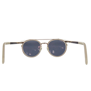 未使用品 カール ラガーフェルド ツーブリッジ サングラス KL944SK アセテート メタル ホワイト 0629【中古】KARL LAGERFELD