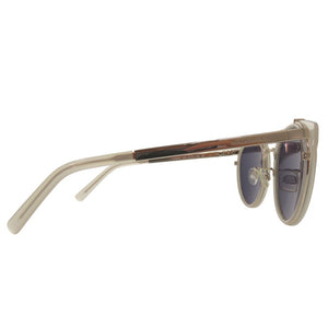 未使用品 カール ラガーフェルド ツーブリッジ サングラス KL944SK アセテート メタル ホワイト 0629【中古】KARL LAGERFELD