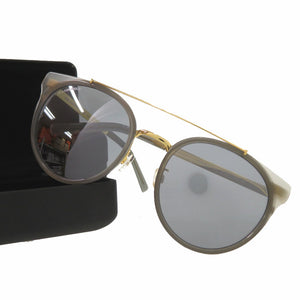 未使用品 カール ラガーフェルド ツーブリッジ サングラス KL944SK アセテート メタル グレー 0630【中古】KARL LAGERFELD