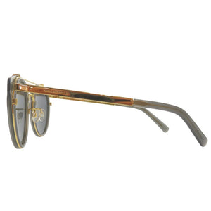 未使用品 カール ラガーフェルド ツーブリッジ サングラス KL944SK アセテート メタル グレー 0630【中古】KARL LAGERFELD