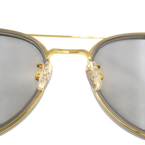未使用品 カール ラガーフェルド ツーブリッジ サングラス KL944SK アセテート メタル グレー 0630【中古】KARL LAGERFELD