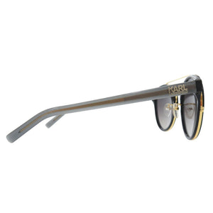未使用品 カールラガーフェルド ツーブリッジ サングラス KL945SK アセテート メタル ブラック 0633【中古】KARL LAGERFELD