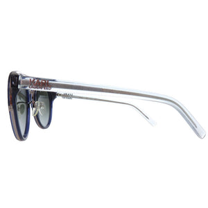 未使用品 カールラガーフェルド ツーブリッジ サングラス KL945SK アセテート メタル ネイビーブルー 0635【中古】KARL LAGERFELD