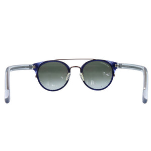 未使用品 カールラガーフェルド ツーブリッジ サングラス KL945SK アセテート メタル ネイビーブルー 0635【中古】KARL LAGERFELD