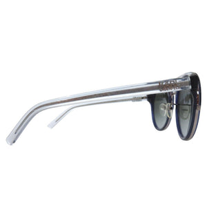 未使用品 カールラガーフェルド ツーブリッジ サングラス KL945SK アセテート メタル ネイビーブルー 0635【中古】KARL LAGERFELD