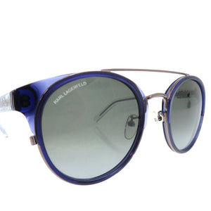 未使用品 カールラガーフェルド ツーブリッジ サングラス KL945SK アセテート メタル ネイビーブルー 0635【中古】KARL LAGERFELD
