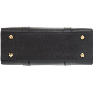 美品 ハンティングワールド 2WAY レザー ブラック ハンドバッグ 黒 0641【中古】HUNTING WORLD