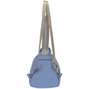 新品同様 マイケルコース スタッズ 35T0SERB1L 904 コーティングキャンバス ライトブルー リュック 水 デイパック 0642【中古】Michael Kors