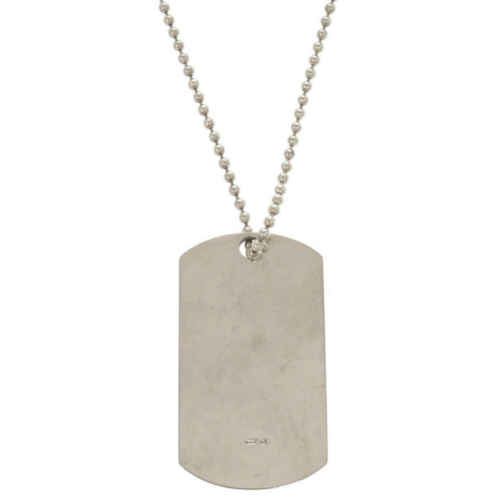 グッチ ドッグタグ プレート シルバー925 ネックレス ペンダント 0651【中古】GUCCI