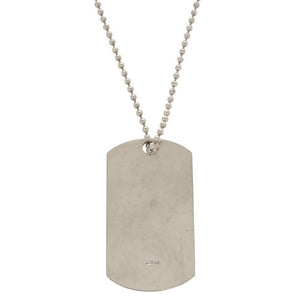 グッチ ドッグタグ プレート シルバー925 ネックレス ペンダント 0651【中古】GUCCI