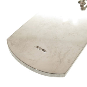 グッチ ドッグタグ プレート シルバー925 ネックレス ペンダント 0651【中古】GUCCI