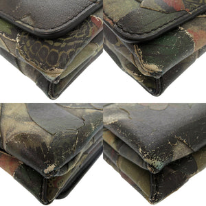 ヴァレンティノ ガラヴァーニ バタフライ 蝶 レザー グリーン チェーンショルダーバッグ ショルダーバッグ 0661【中古】Valentino Garavani