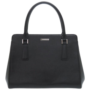 バーバリー ノバチェック レザー ブラック ハンドバッグ 黒 0667【中古】BURBERRY