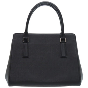 バーバリー ノバチェック レザー ブラック ハンドバッグ 黒 0667【中古】BURBERRY