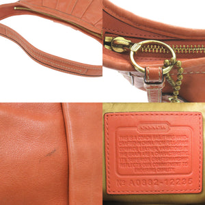 コーチ ワンショルダー 12235 レザー オレンジ ショルダーバッグ 0672【中古】COACH