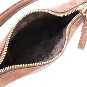 美品 コーチ ワンショルダー オールドコーチ レザー ブラウン 茶 ショルダーバッグ 0673【中古】COACH