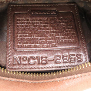 美品 コーチ ワンショルダー オールドコーチ レザー ブラウン 茶 ショルダーバッグ 0673【中古】COACH