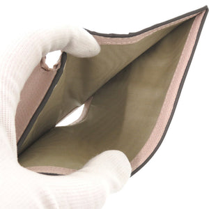 新品同様 フルラ トラ柄 レザー ピンク 二つ折り財布 0680【中古】Furla