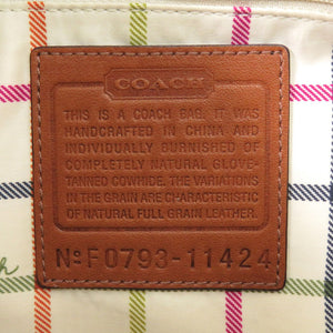 コーチ ワンショルダー レザー ブラウン ショルダーバッグ 茶 0681【中古】COACH