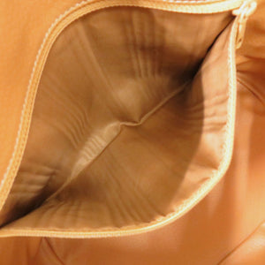 セリーヌ 2WAY マカダム MC98/2 PVC/レザー ブラウン ハンドバッグ 茶 0688【中古】CELINE