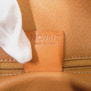 セリーヌ 2WAY マカダム MC98/2 PVC/レザー ブラウン ハンドバッグ 茶 0688【中古】CELINE