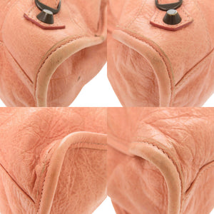 バレンシアガ ザ シティ 115748 レザー ピンク 2WAY ハンドバッグ 0693【中古】BALENCIAGA