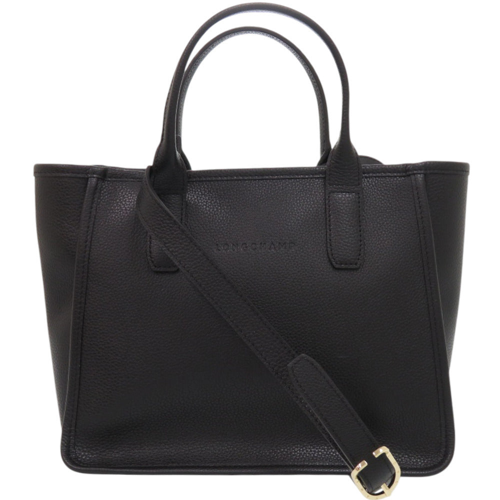 未使用品 ロンシャン 2WAY ル フローネ 10156021001 レザー ブラック 黒 ショルダーバッグ 0695【中古】Longchamp