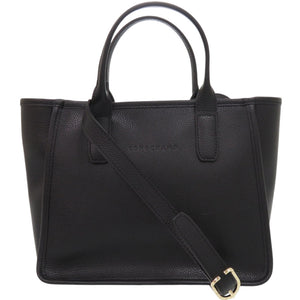 未使用品 ロンシャン 2WAY ル フローネ 10156021001 レザー ブラック 黒 ショルダーバッグ 0695【中古】Longchamp