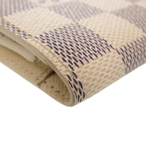 美品 ルイ ヴィトン アズール アンヴェロップ カルトドゥヴィジット ダミエ N61746 カードケース ホワイト LV 0719【中古】LOUIS VUITTON