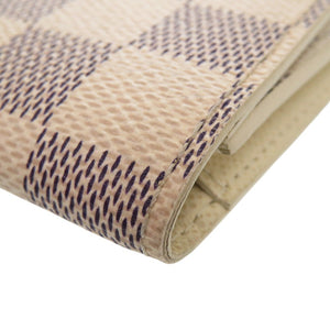 美品 ルイ ヴィトン アズール アンヴェロップ カルトドゥヴィジット ダミエ N61746 カードケース ホワイト LV 0719【中古】LOUIS VUITTON