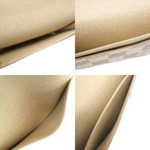 美品 ルイ ヴィトン アズール アンヴェロップ カルトドゥヴィジット ダミエ N61746 カードケース ホワイト LV 0719【中古】LOUIS VUITTON