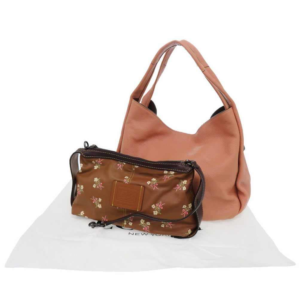 美品 コーチ バンディットホーボー 86760 レザー ピンク トートバッグ 0728【中古】COACH