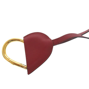 新品同様 エルメス オ クール デュ フォーブル ネックレス ヴォースウィフト ルージュグレナ W刻印 チョーカー クロシェット 0743【中古】HERMES