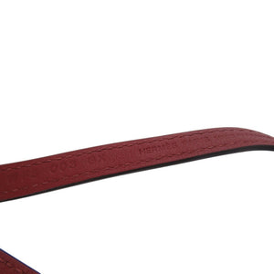 新品同様 エルメス オ クール デュ フォーブル ネックレス ヴォースウィフト ルージュグレナ W刻印 チョーカー クロシェット 0743【中古】HERMES