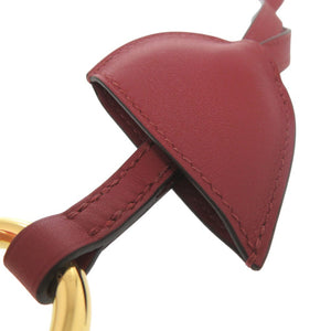 新品同様 エルメス オ クール デュ フォーブル ネックレス ヴォースウィフト ルージュグレナ W刻印 チョーカー クロシェット 0743【中古】HERMES