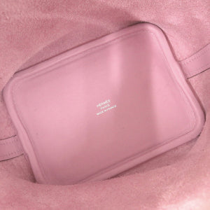 エルメス ピコタンロック マイクロ ラッキーデイジー ヴォースイフト モーヴシルベストル シルバー金具 U刻印(2022年製) ハンドバッグ 0772【中古】HERMES