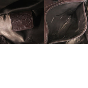 美品 ロンシャン 3D レザー ブルー 2way ハンドバッグ 青 0784【中古】Longchamp