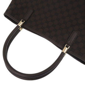 新品同様 グッチ 290826 GGキャンバス ゴールド金具 ブラウン 茶トートバッグ 0790【中古】GUCCI