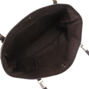 新品同様 グッチ 290826 GGキャンバス ゴールド金具 ブラウン 茶トートバッグ 0790【中古】GUCCI