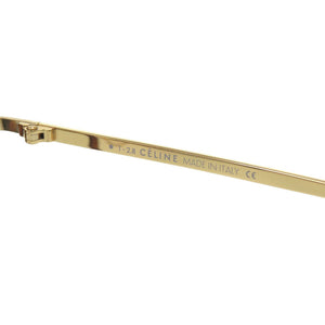 新品同様 セリーヌ メガネフレーム CL50002U プラスチック ブラウン ゴールド 0810【中古】CELINE